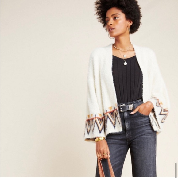 Like new Anthropologie Maya Aztec Kimono Cardigan. One size.Super soft and cozy. - Picture 4 of 6